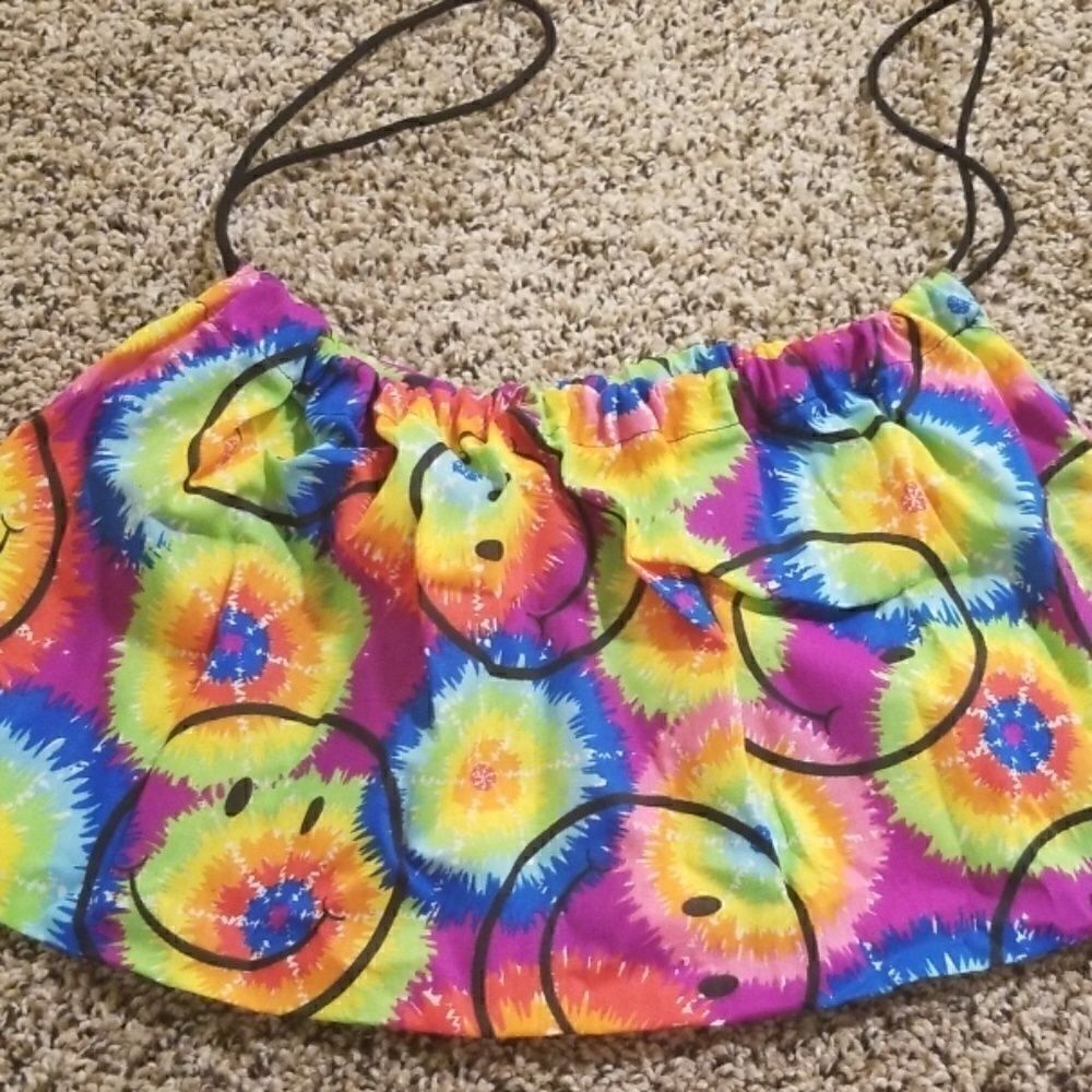 🏝Tie dye smiley face bag 🏝